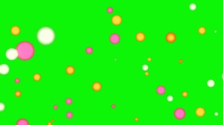 Colourful Bubbles Animation Green Background Effects Hd