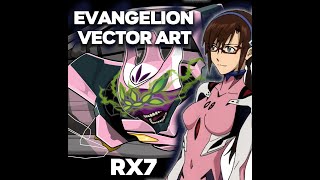 NEO GENESIS EVANGELION Unit 8 custom vector art