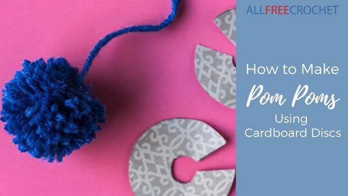 HOW TO MAKE A POMPOM USING A CARDBOARD / 2 WAYS / 6 INCHES 