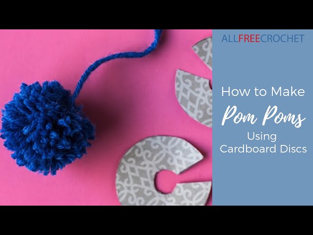How to Make Pom Poms with Cardboard {Printable Templates}