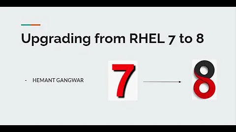 Upgrading the system from RHEL 7 to RHEL 8