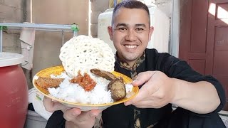 Nasi Hangat   Tempe Goreng, Terong Goreng, Sambel Tomat, dan Krupuk | Makan Seadanya Yang Nikmat Pol