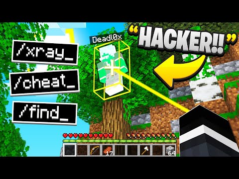 XRAY Hacking In Hide And SEEK.. (Minecraft)