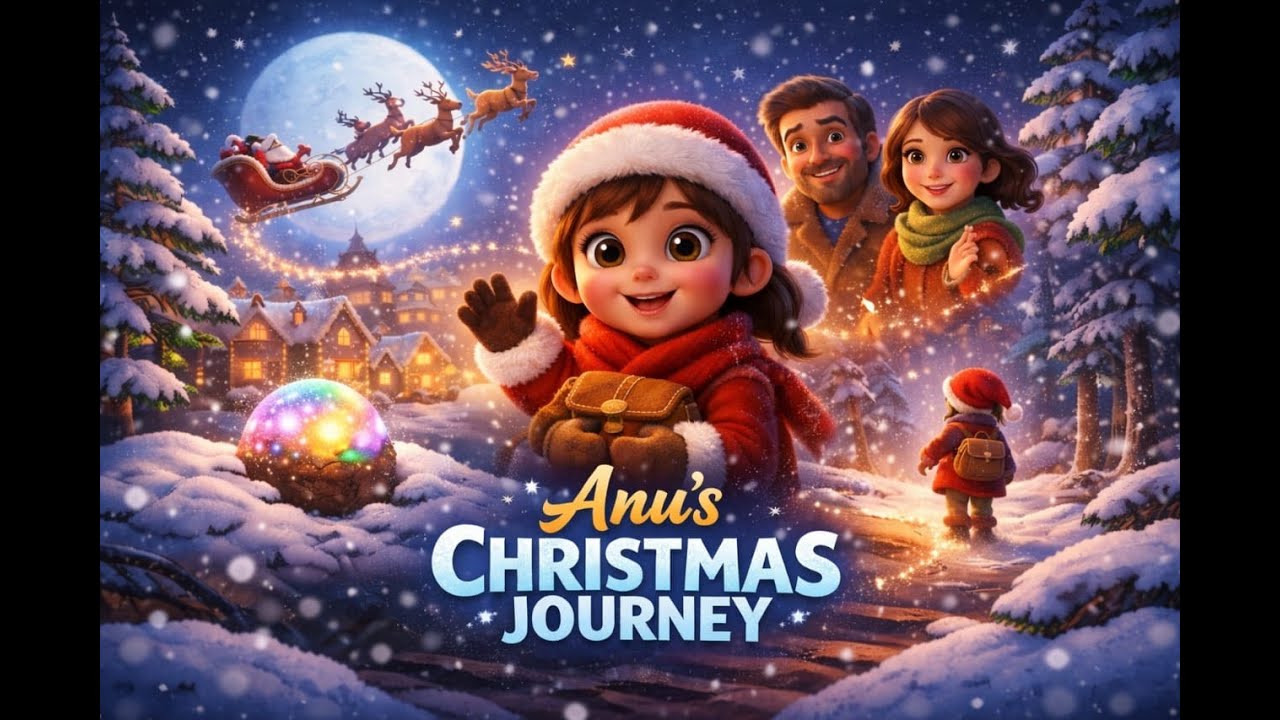 Anu’s Christmas Journey 🎄 | Magical English Animated Story