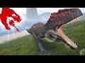 The Isle - Giga Vs Spino & T-Rex! Trike Slaughter (GamePlay)