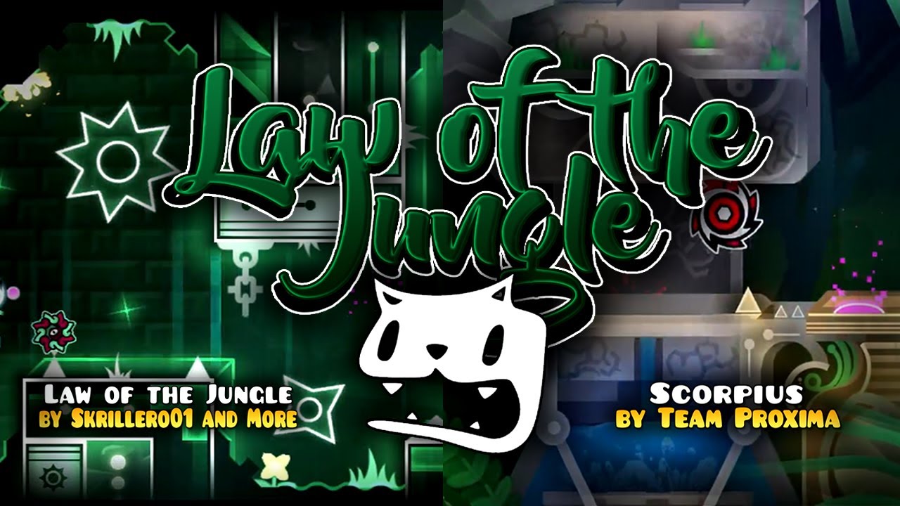 [LEVEL MONTAGE] Boom Kitty - Law of the Jungle | Geometry Dash - YouTube