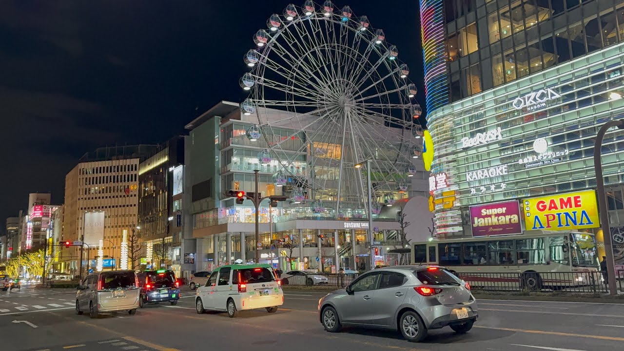 Nagoya, Japan Walking Tour Holiday Sakae Nishiki Relaxing Walk | Night Walking Tour Nagoya