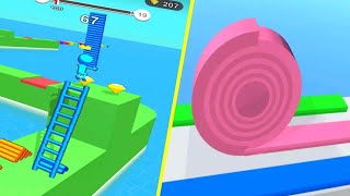🎮Layers Roll vs Ladder Master All Levels - New Max Level Android,Ios Mobile Gameplay