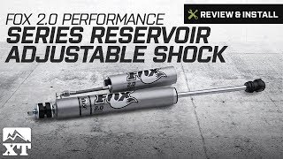 Jeep Wrangler FOX 2.0 Performance Series Reservoir Adjustable Shock (2007-2017 JK) Review & Install