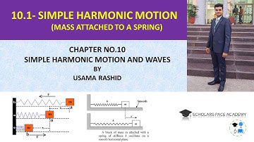 MOTION OF A MASS ATTACHED TO A SPRING | SIMPLE HARMONIC MOTION | 10TH CLASS | CH.10 | PHYSICS