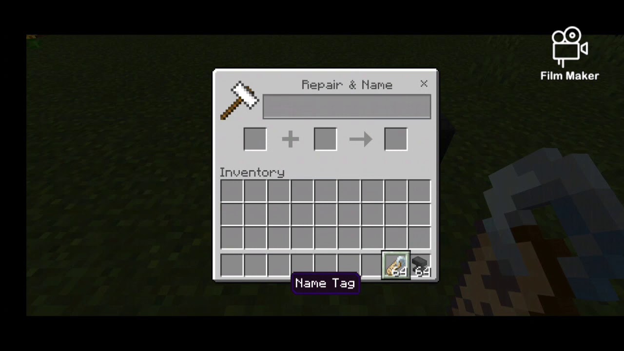 How To Use A NAME TAG In MINECRAFT POCKET EDITION YouTube