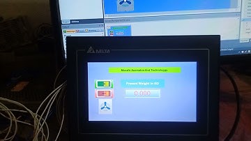 Delta HMI and Mitsubishi PLC with load cell controller programming
