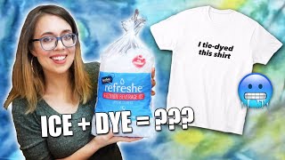 Can You TIE-DYE with ICE?