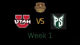 Utah Tech at Portland State (Week 1) Retro bowl college
