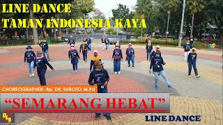 Download Lagu LINE DANCE  | SEMARANG HEBAT LINE DANCE | Taman Indonesia Kaya | Choreo by Bp.Suroto | Come\u0026Join MP3