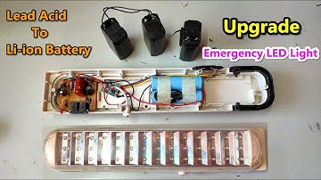 Upgrade - Emergency LED Light with | 4V Lead Acid To Li-ion Battery | POWER-GEN