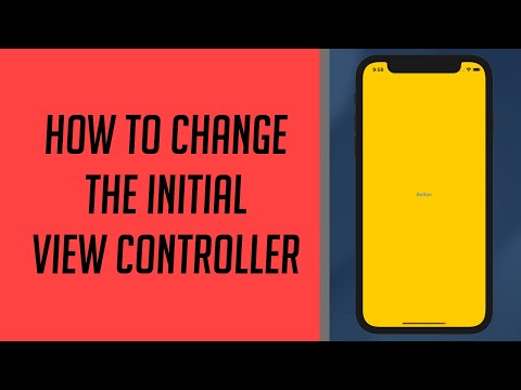 How to change the Initial View Controller