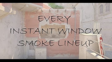 CS2 ALL ESSENTIAL Instant Window Smokes on Mirage  (After Jumpheight Update)