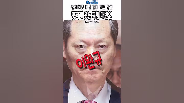 법제처장 태클 걸다 뚜까 맞는 국힘 대변인  #윤석열 #이재명 #민주당 #장르만여의도