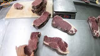 Cắt và Đóng Gói Đuôi Thăn Ngoại Bò Mỹ cho Nhà Hàng Khách Sạn | Striploin BEEF | KINGMEAT