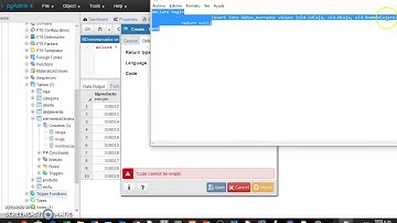 Objetos de DB, indices, vistas, triggers en pgAdmin