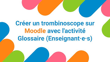 Moodle 4 : Créer un trombinoscope sur Moodle avec l