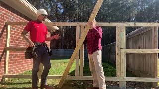 Building a Double Gate for a Wood Fence!