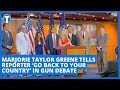 Marjorie Taylor Greene GOES OFF On British Reporter in Gun Debate