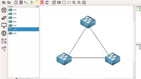 How to configre Switches in GNS3