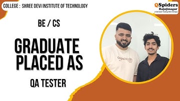 Student Placement Story as Content QA TESTER | QSpiders | Rajajinagar