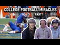 College Football Miracles | Part 1 REACTION!! | OFFICE BLOKES REACT!!