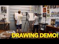 Teaching My BEST FRIEND How to Draw! // (SLEWDIO_8)