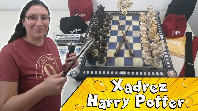 Jogo Xadrez e Damas Harry Potter - Xalingo - Kiko Brinquedos