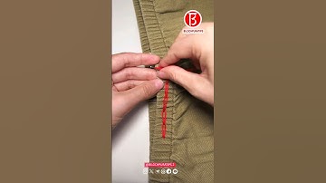 How to reduce the elastic waist of elastic pants handmade