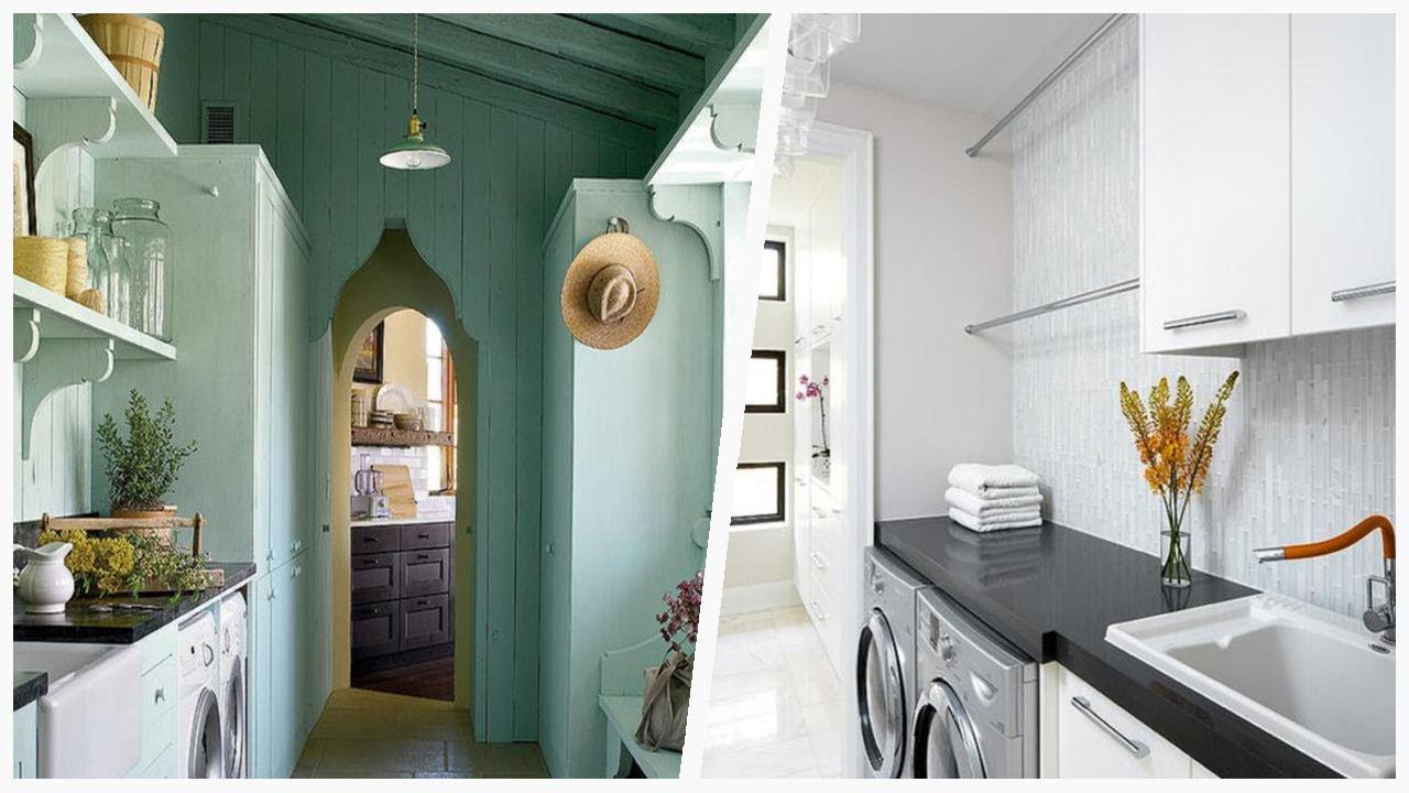 Transforming Your Laundry Room: Chic Black & Pink Ideas | Designer ...