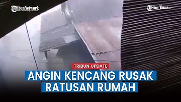 VIRAL Video Detik detik Angin Kencang Rusak Ratusan Rumah Warga di Makassar