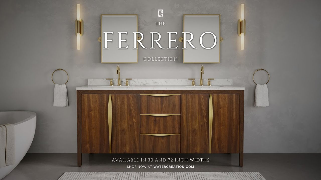 Ferrero 72 In. Single Sink Pre-Assembled Mid-Century Style Bathroom Va