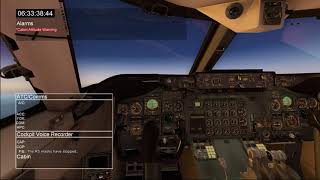 Japan Airlines Flight 123 - X-Plane 11 accident simulation - Cockpit view