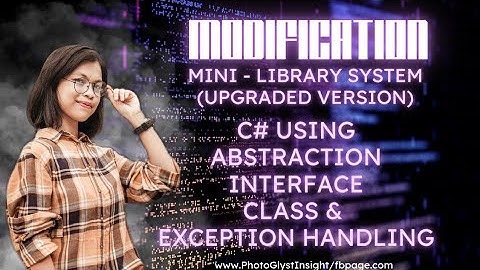 Library Management System | Console Application using C#csharpprogramming  PART 1| Glycel Bonghanoy
