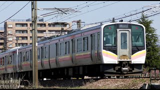 E129系B1+A18編成信越本線下り普通447M 長岡→新潟→内野【4K】