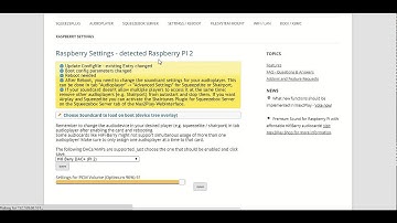 Raspberry PI Settings on Max2Play - easy configuration