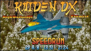 Raiden DX Arcade Speedrun - 2P Alpha / Bravo - 13:51 + 21:24 WR [290/3116] screenshot 3