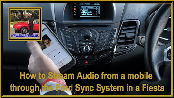 How to Stream Audio from a mobile through the Ford Sync System in a Fiesta