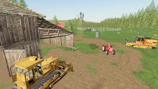 Cleaning up abandoned farm and building cow pasture | Back in my day 30 | Farming Simulator 19