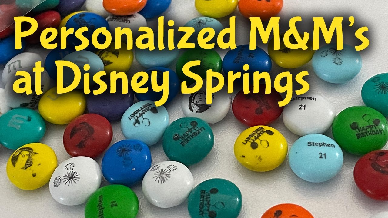 Creating Personalized M&Ms at the M&M Store at Disney Springs 