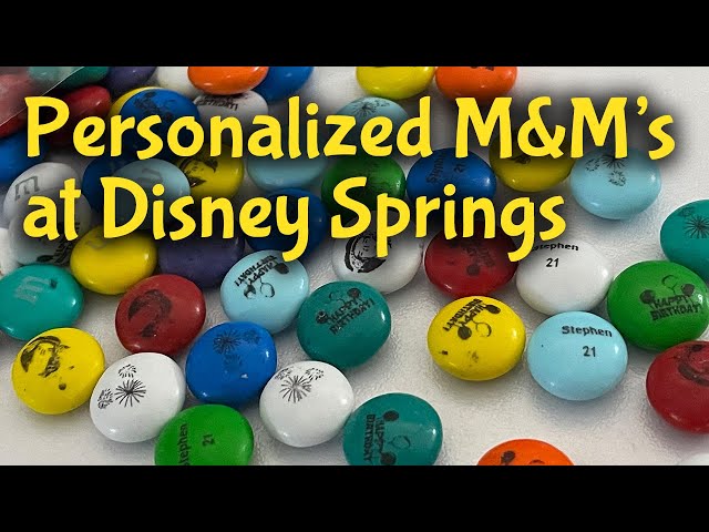 Creating Personalized M&Ms at the M&M Store at Disney Springs