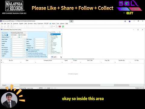 📊📦 SQL Accounting Tutorial: How to Preview Outstanding Sales Document Listing