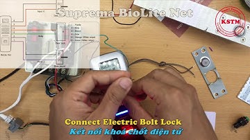 BioLite Net đấu dây với khoá | Suprema BioLite Net connect Electric Lock