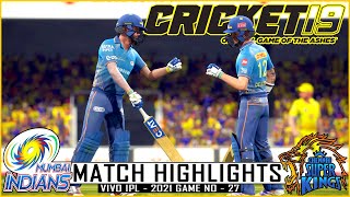 CSK vs MI - Match Highlights Vivo IPL - 2021 Game No - 27 | Cricket 19 | #CSKvsMI screenshot 5