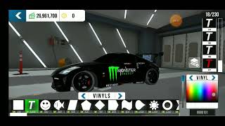 como hacer el diseño de monster energy en car parking multiplayer